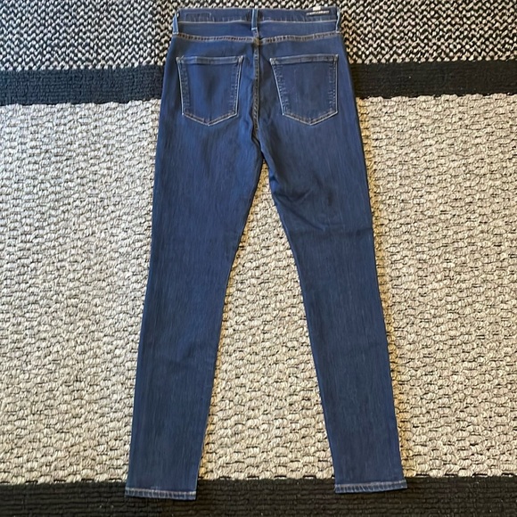 Citizens of Humanity Rocket High Rise Skinny Jeans Size 27P Petite Dark Stretch - Picture 2 of 9
